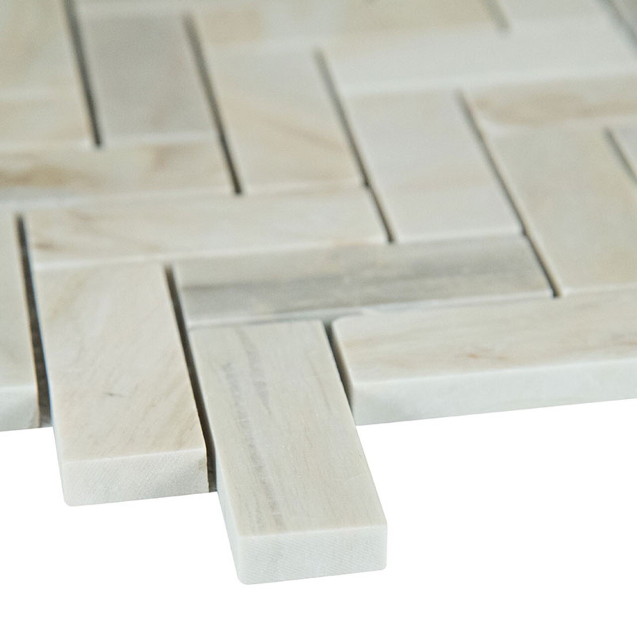 MSI SMOT-HBP Angora 10 Sqft – 12″ x 12″ Herringbone Mosaic Sheet – Beige