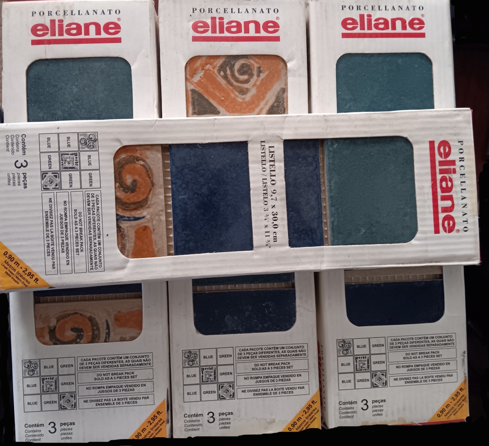 eliane Porcellanato Deco SIENNA COTTO 4 x 12 Tile Panels -19 BOXES- 157′ (ehp21)