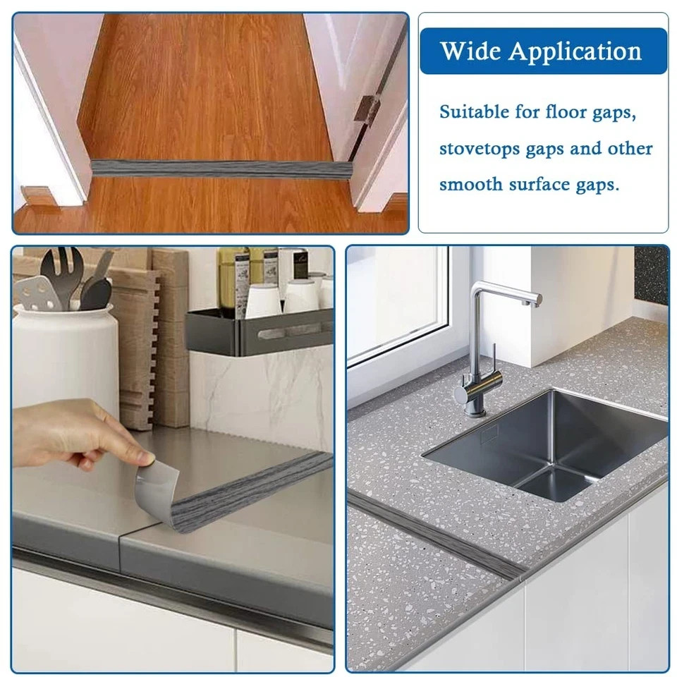Floor Transition Strip Self Adhesive Floor Cover Strips Laminate 2″ Wide Vinyl