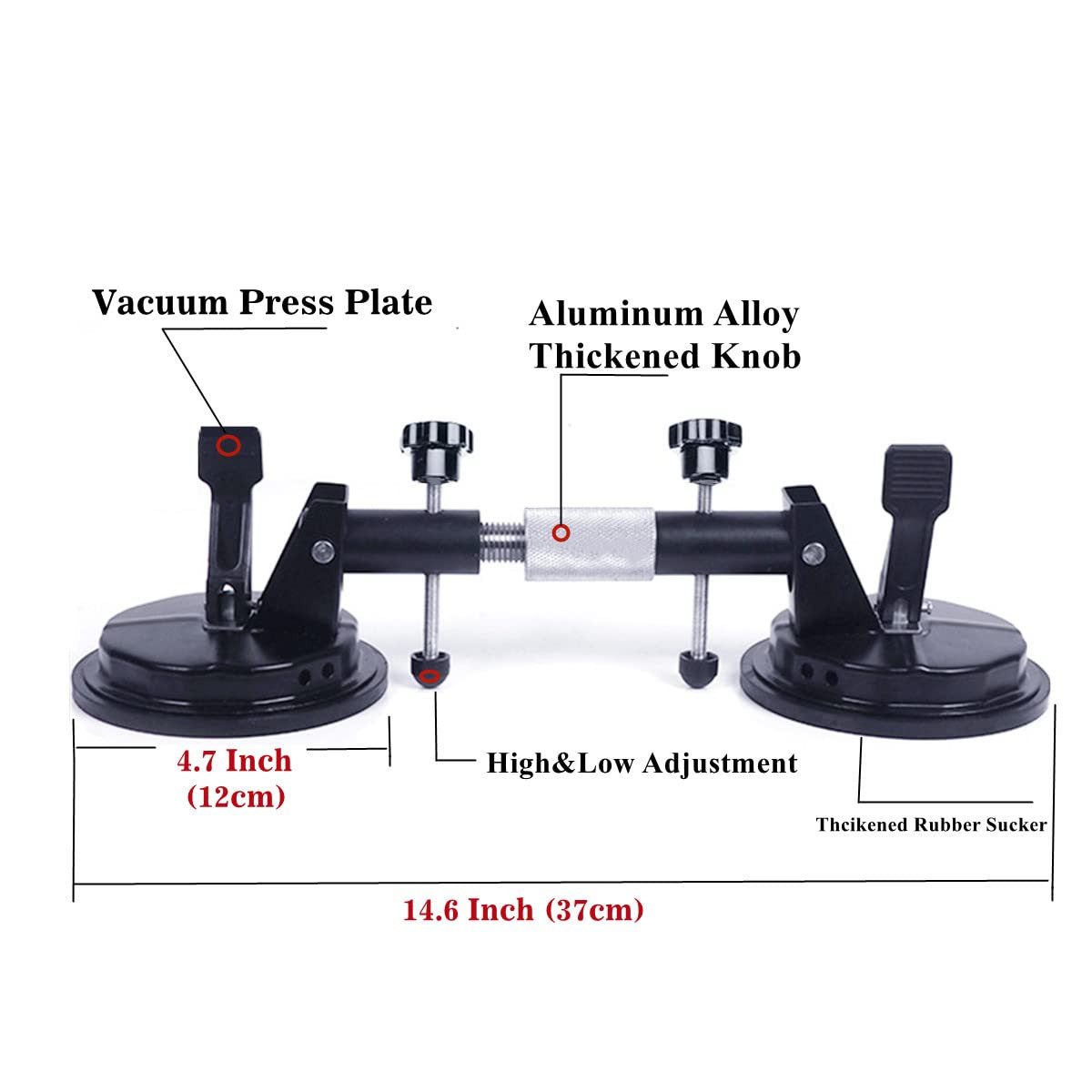 2Pcs Granite Seam Setter, Adjustable Vacuum Suction Cup, Seamless Stone Seam …