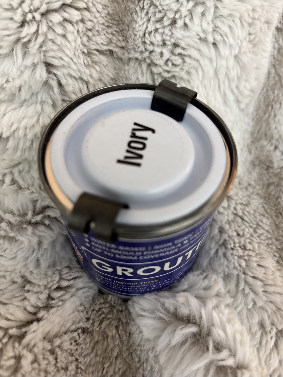 Grout Ivory Brush Paint: Waterproof Tile Paint Grout Refresh – 125ml (4.2oz)