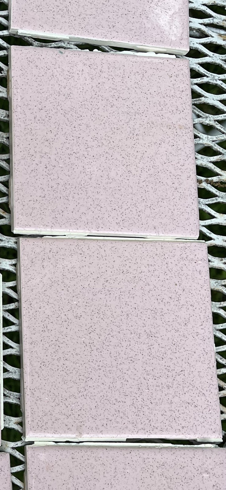 Reclaimed Pink Ceramic Mid Century tile made by Ford 12 Pieces 4 1/4”VintageUSA
