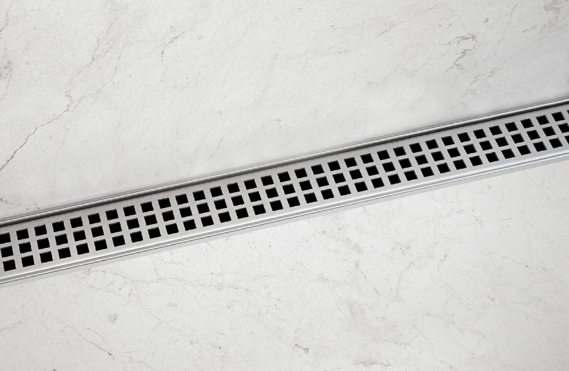 Schluter 48”KERDI-LINE-VARIO Linear Floor Drain with Square Design KLVRID3EB122
