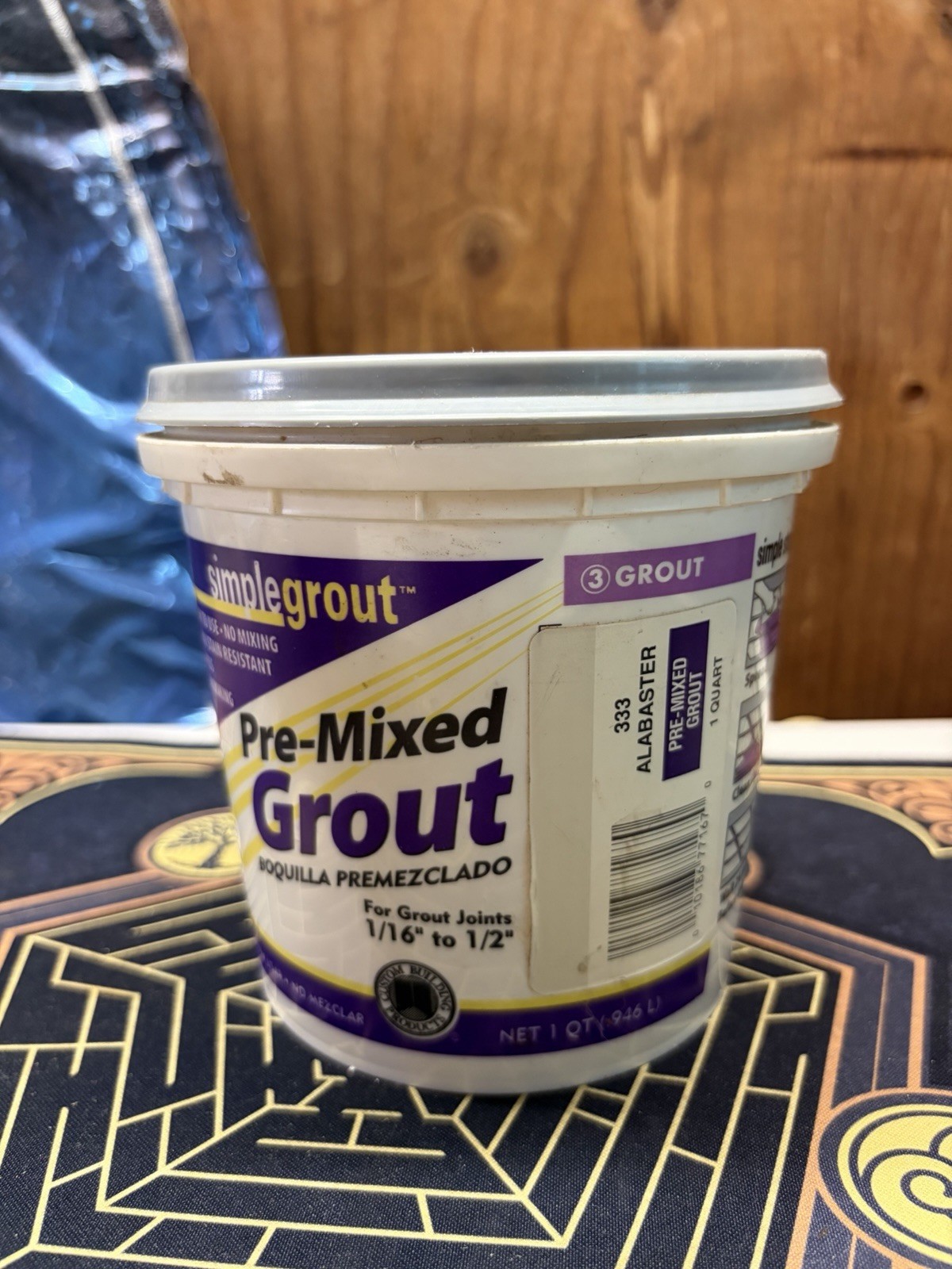 Simple Grout Ready To Use – Pre Mixed (1 Quart) – Color – 333 Alabaster