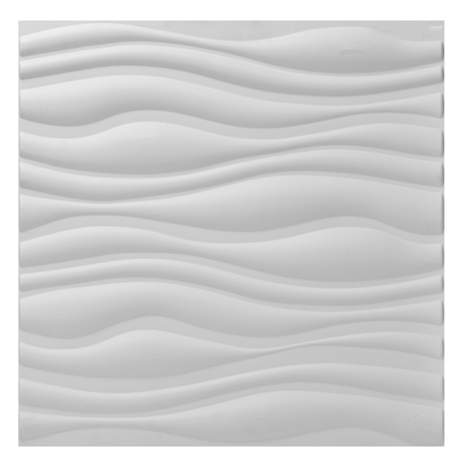 Art3d PVC Wave Board Textured 3D Wall Panels, 19.7″ x 19.7″,32 sqft (12 Pack)