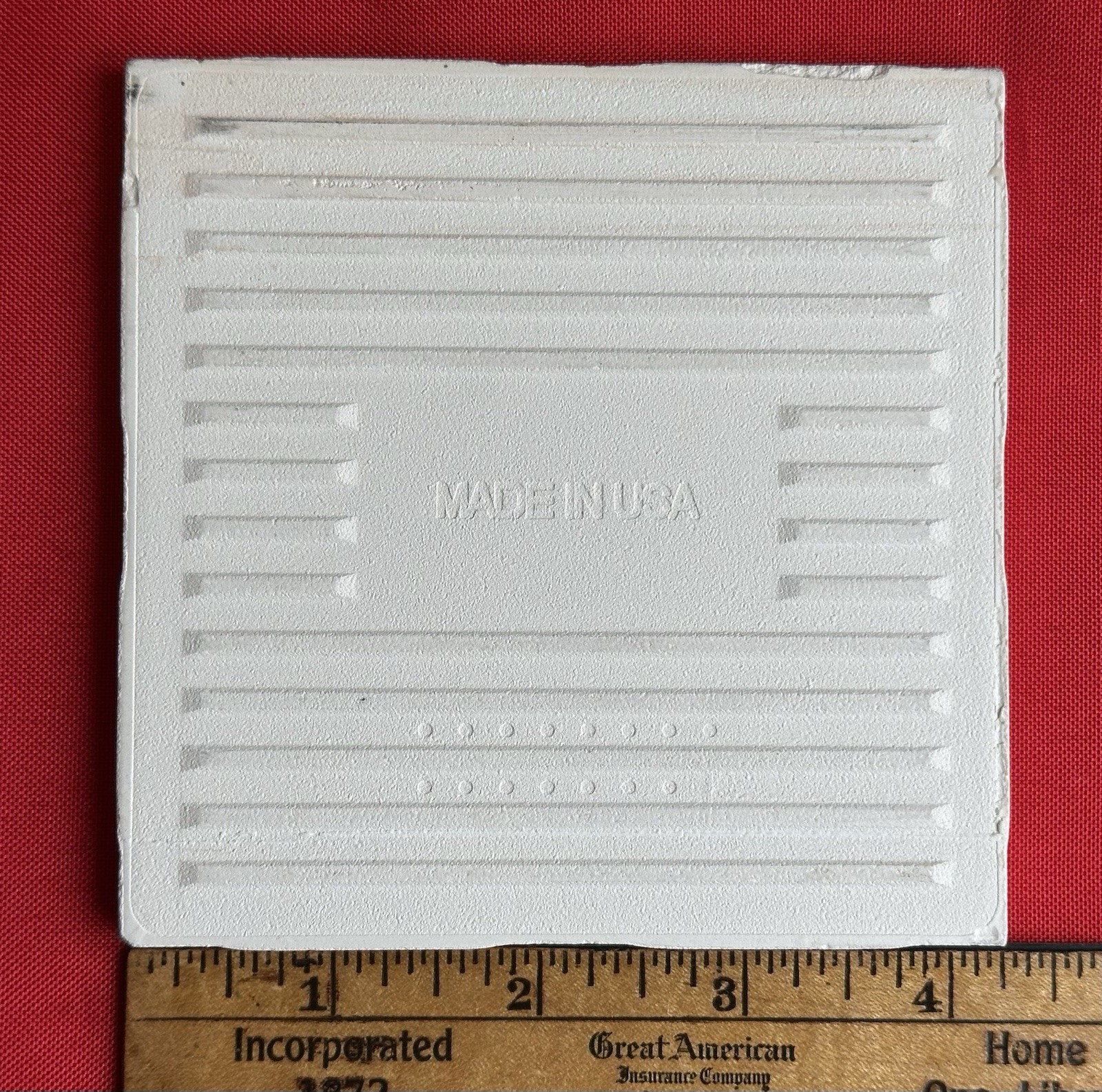 1 pc. Light Tan – Cream: 4-1/4″ Glossy Ceramic Tile, matches Daltile #D-1427