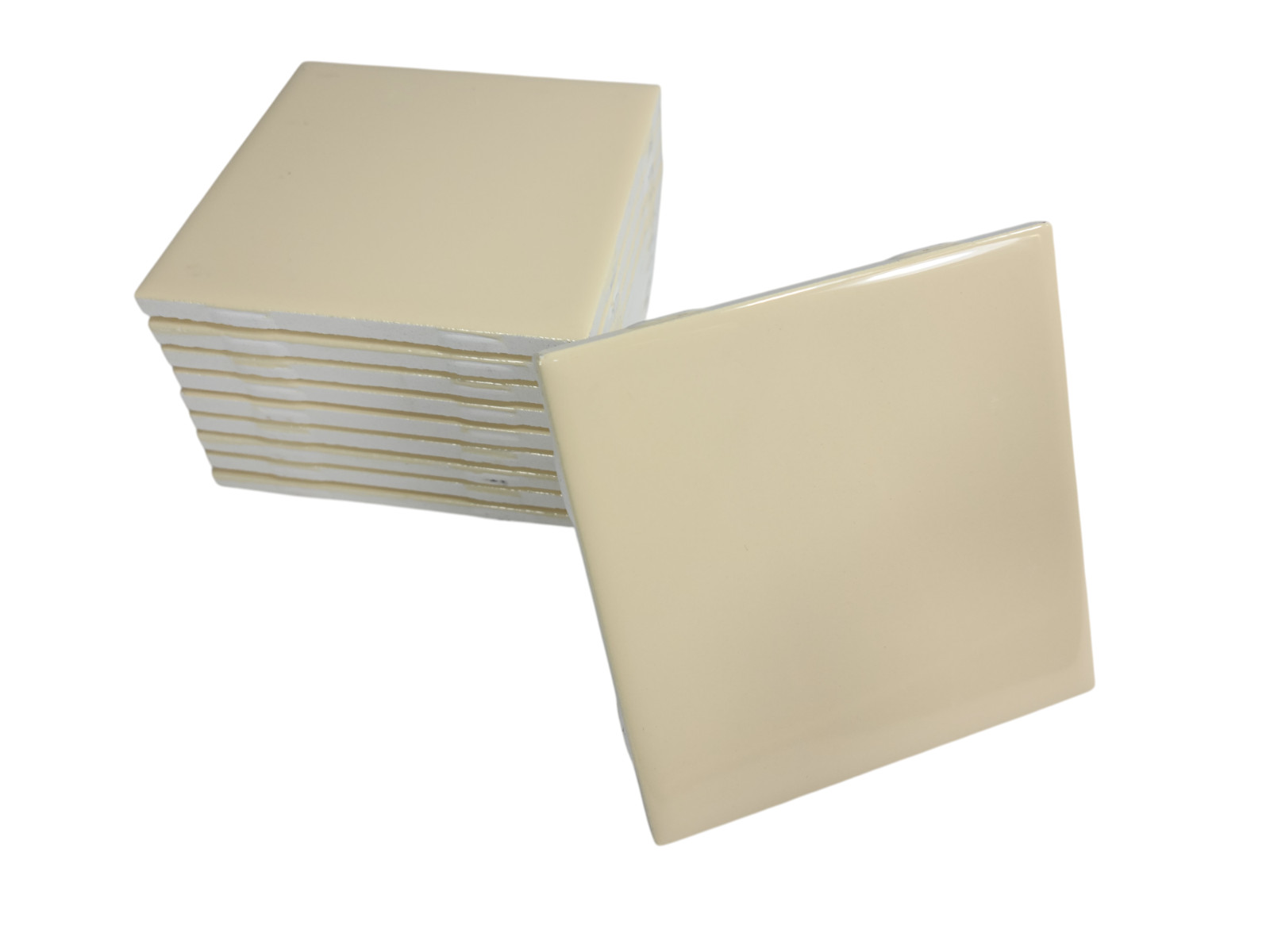 French Vanilla Yellow Ceramic Tile 4.25 in Shower Backsplash Classic Color 141