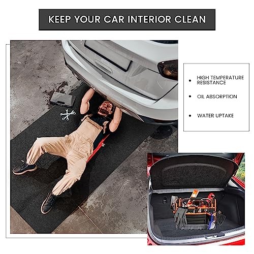 Pcs Oil Spill Mat Set (36″×60″) – Complete Garage Floor Protection – Front & 2