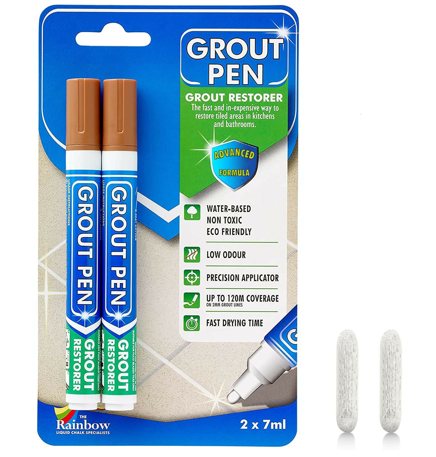 Grout Pen Terracotta Tile Paint Marker: Tile Grout Colorant w/ Extra Tips