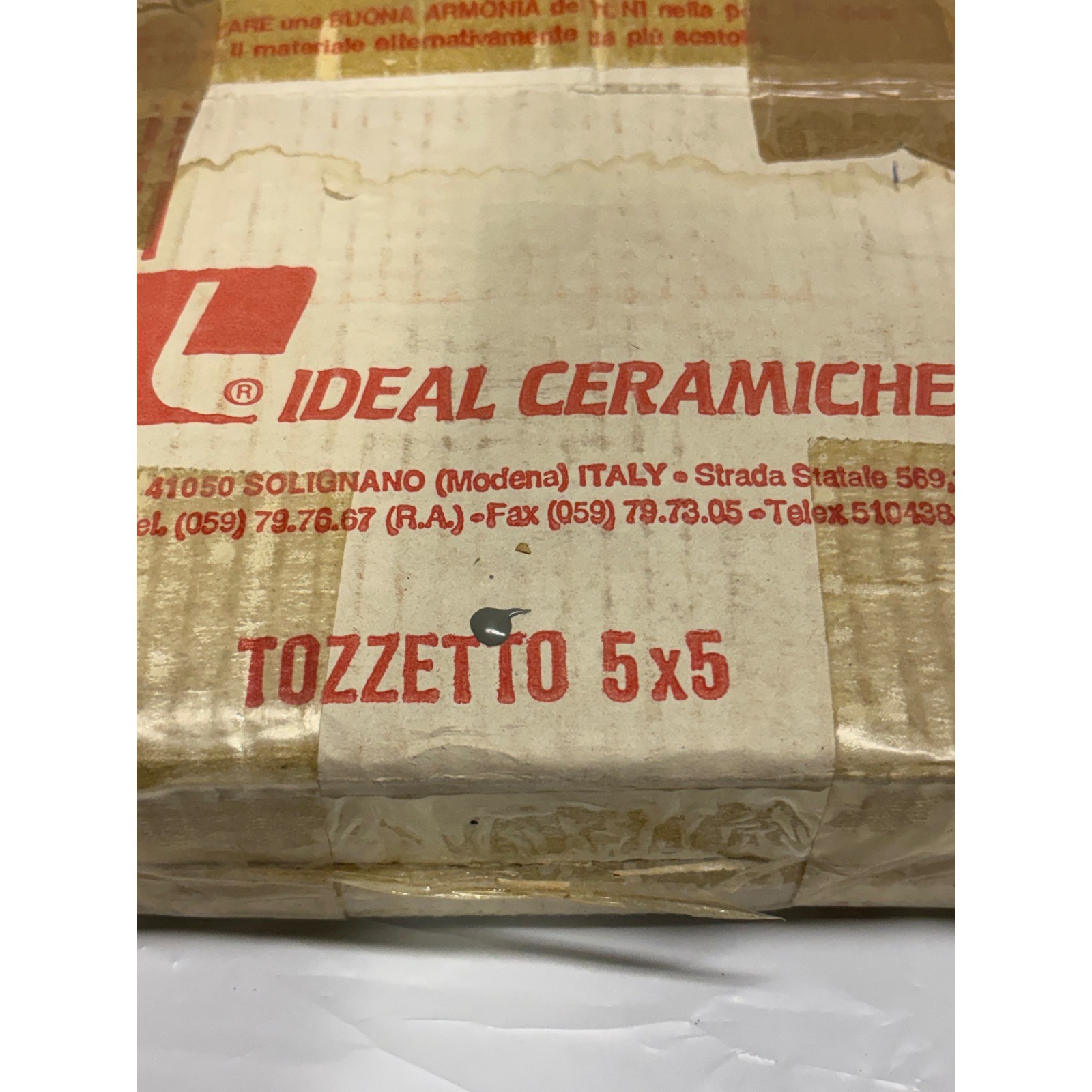 Ideal Ceramiche Tozzetto 5×5 cm Ceramic Tiles Made in Italy Square