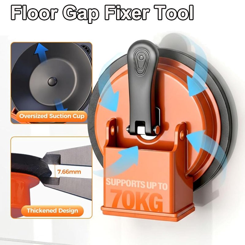 5 Floor Gap Fixer Tool with Suction Cup for Hardwood-Laminate and Vinyl Flooring