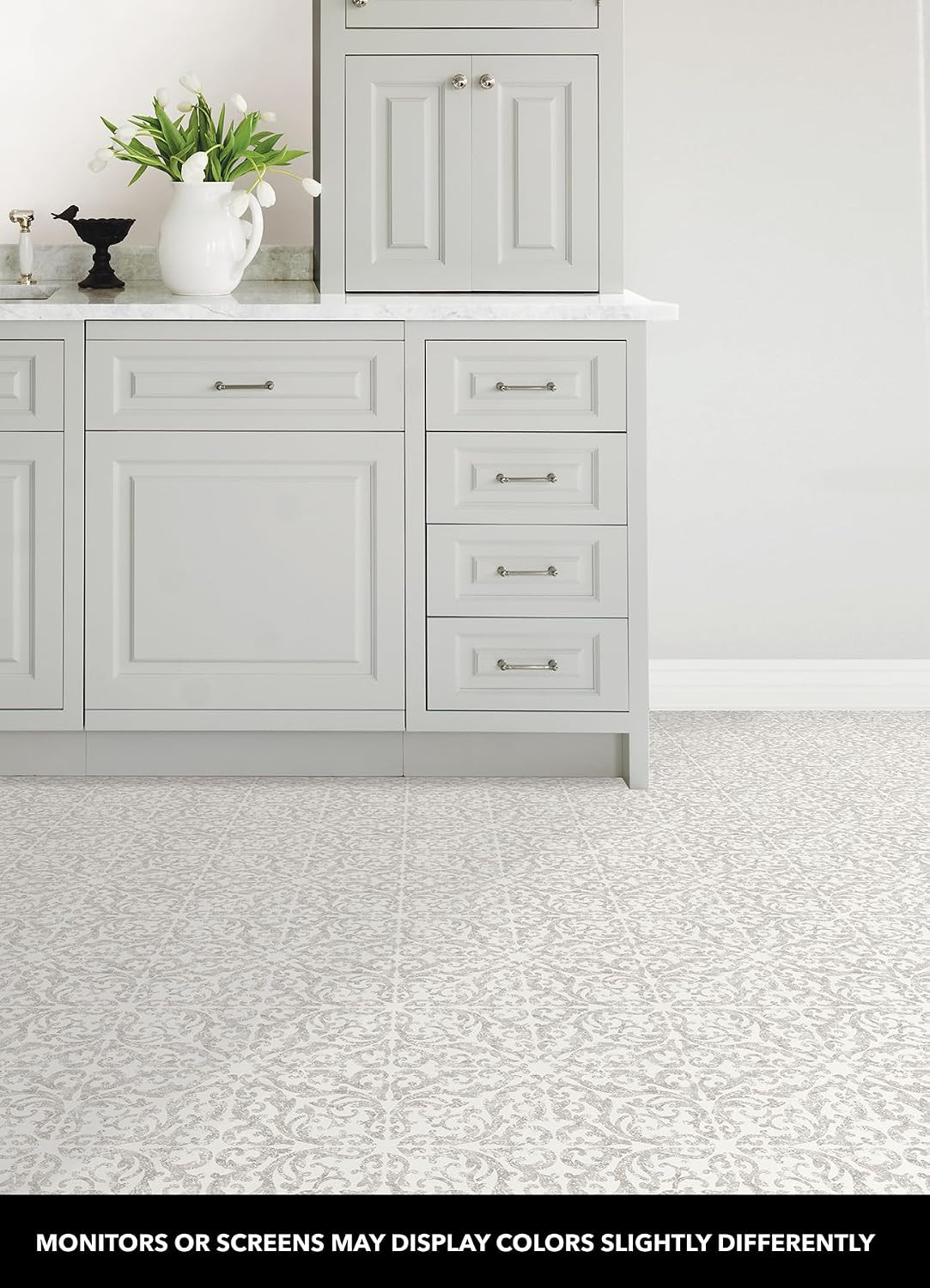 Estate Peel & Stick Floor Tiles, Gray