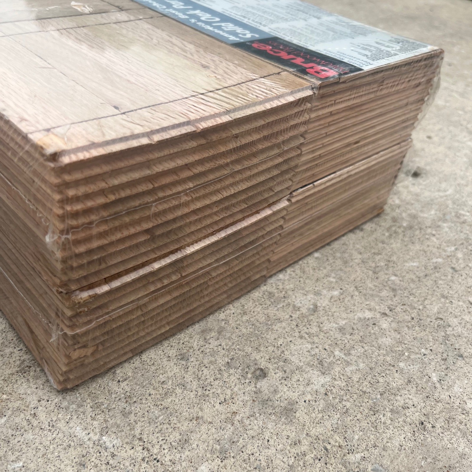 Bruce Solid Oak Parquet Flooring Bundle Lot 60 Sq Ft 12″x12″ ABC1701 Vintage