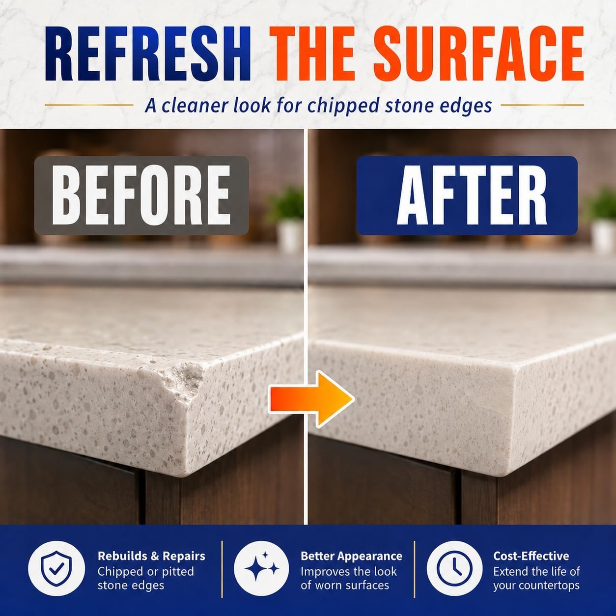 Quartz Countertop Repair Kit Color Match, Granite Marble Tile and Porcelain R…