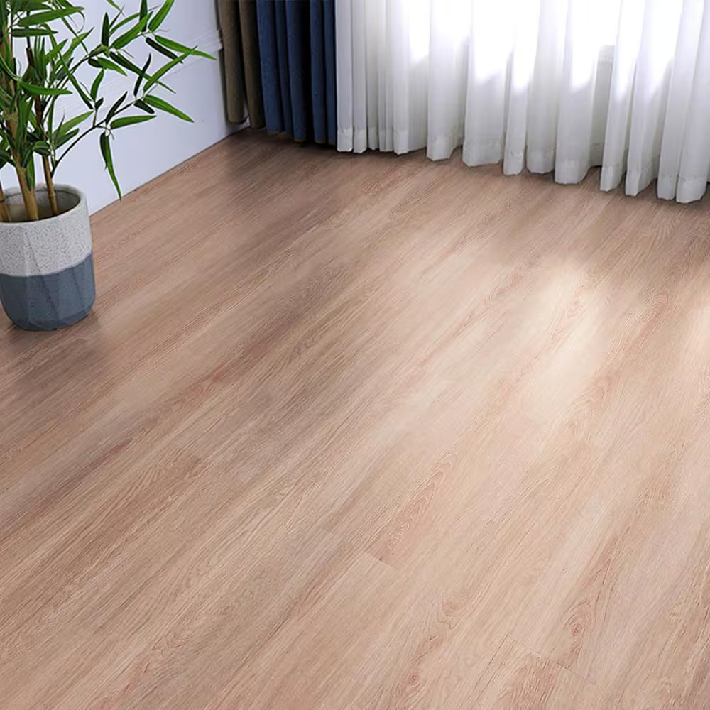 Brown Peel and Stick Vinyl Flooring Tiles 36 In. X 6 In. Original Wood Grain DIY