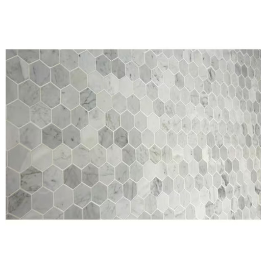 Daltile Restore Mist Honed 12in x 12in Marble Mosaic Tile Backsplash 0.97 sqft