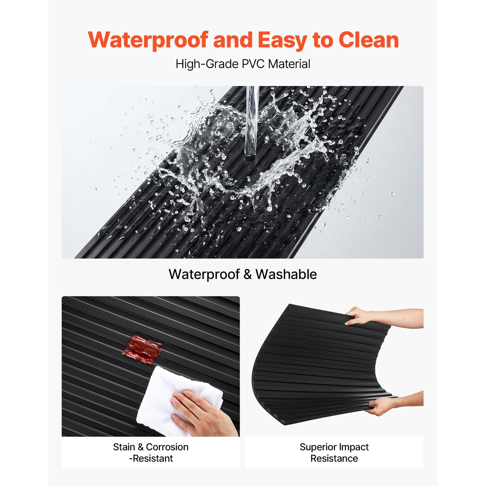 24 x 48 in PVC Ceiling Tiles 12 – Pack 3D Black Linear Slat Panels, Smooth PVC