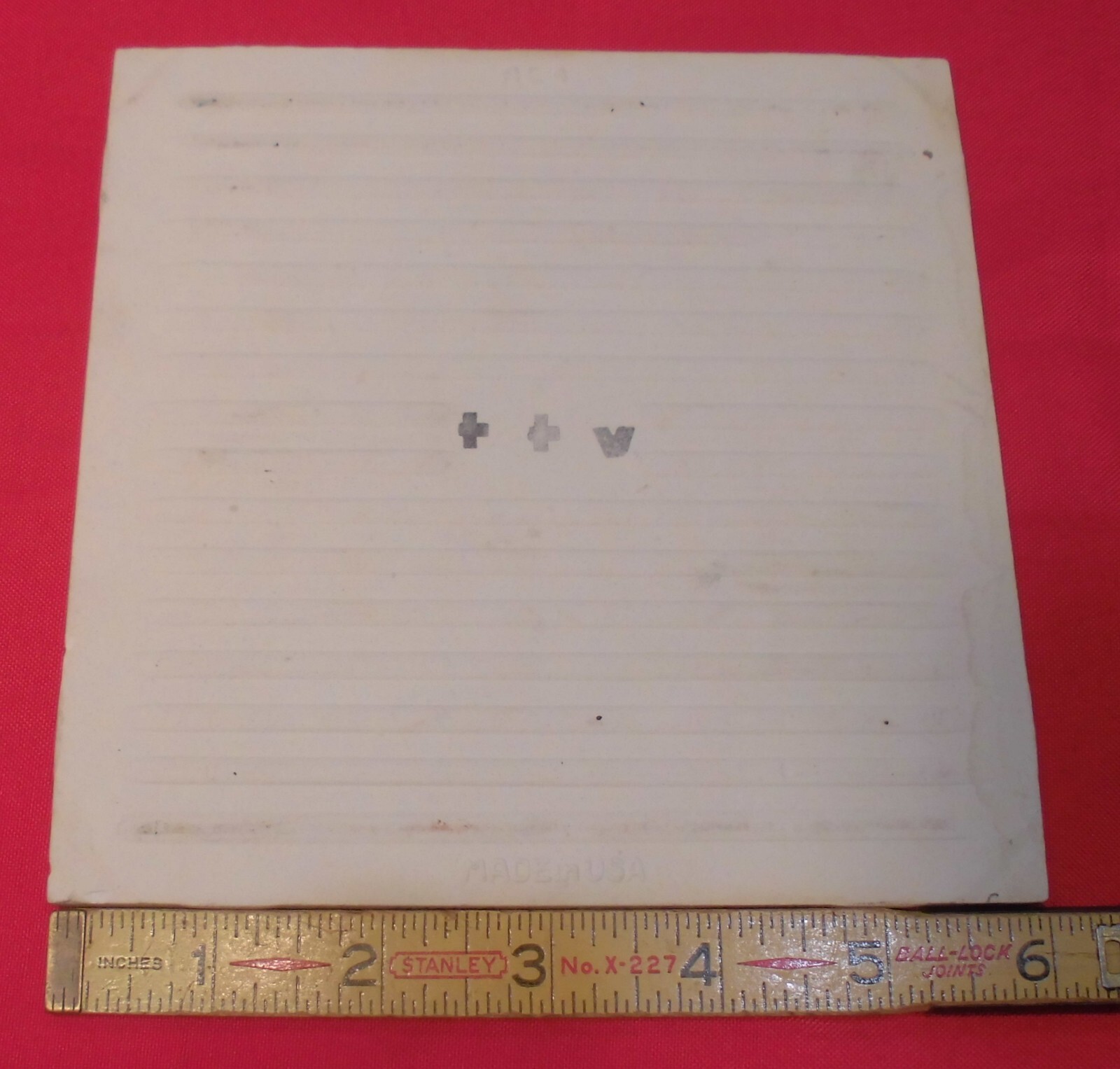 1 pc. 6″ X 6″ Glossy Ceramic Tile *Bluet – Blue* American Olean: with defects