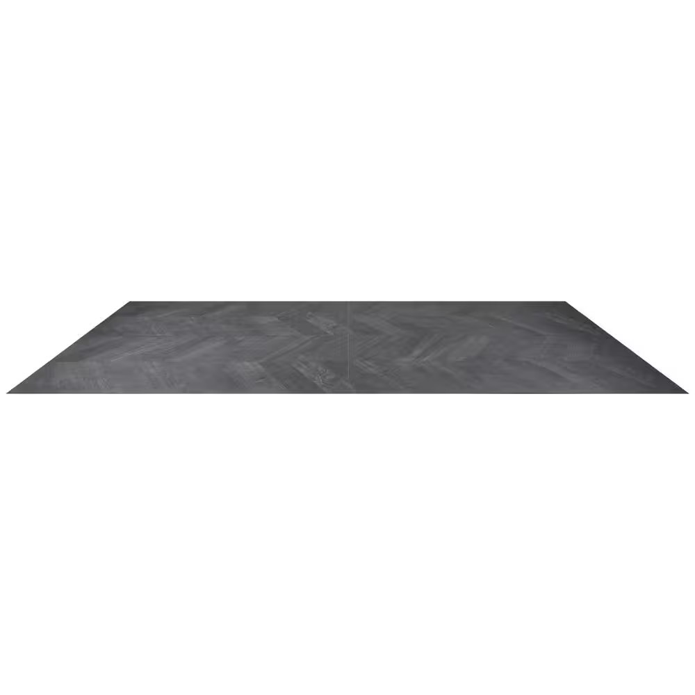 Montgomery Chevron Black 24 In. X 48 In. Matte Porcelain Floor and Wall Tile (15