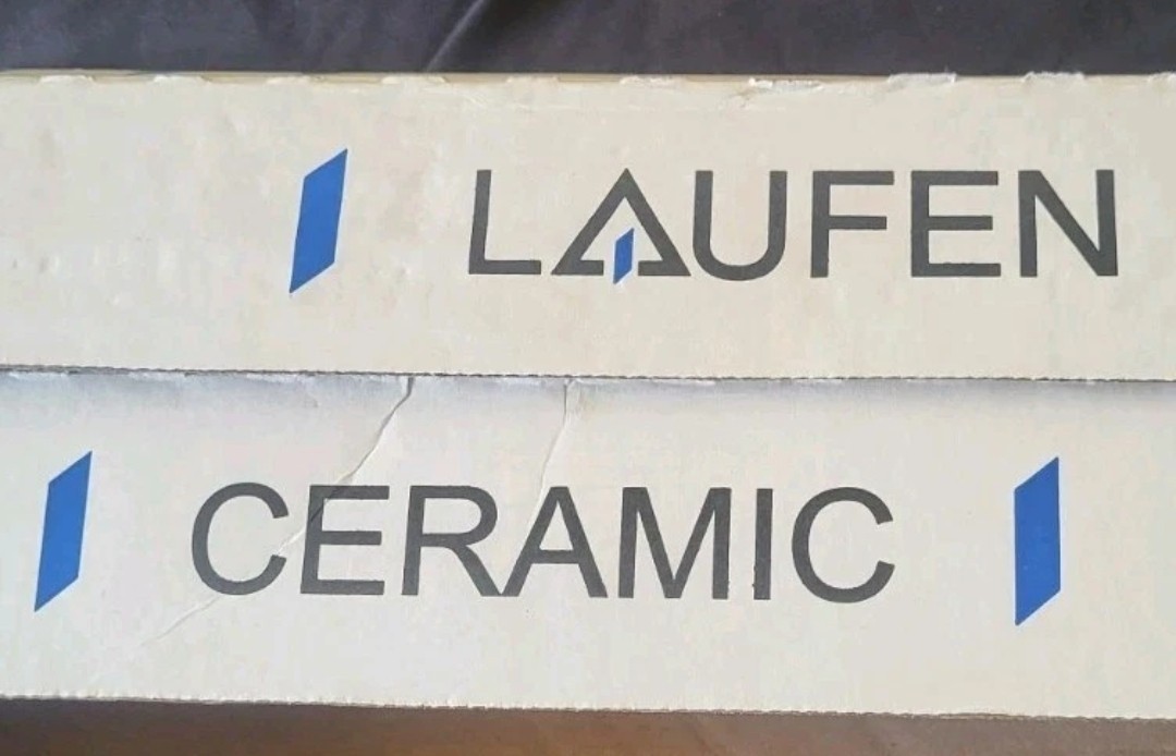 Laufen Cream Ceramic Tile 16X16 Lot Of 9