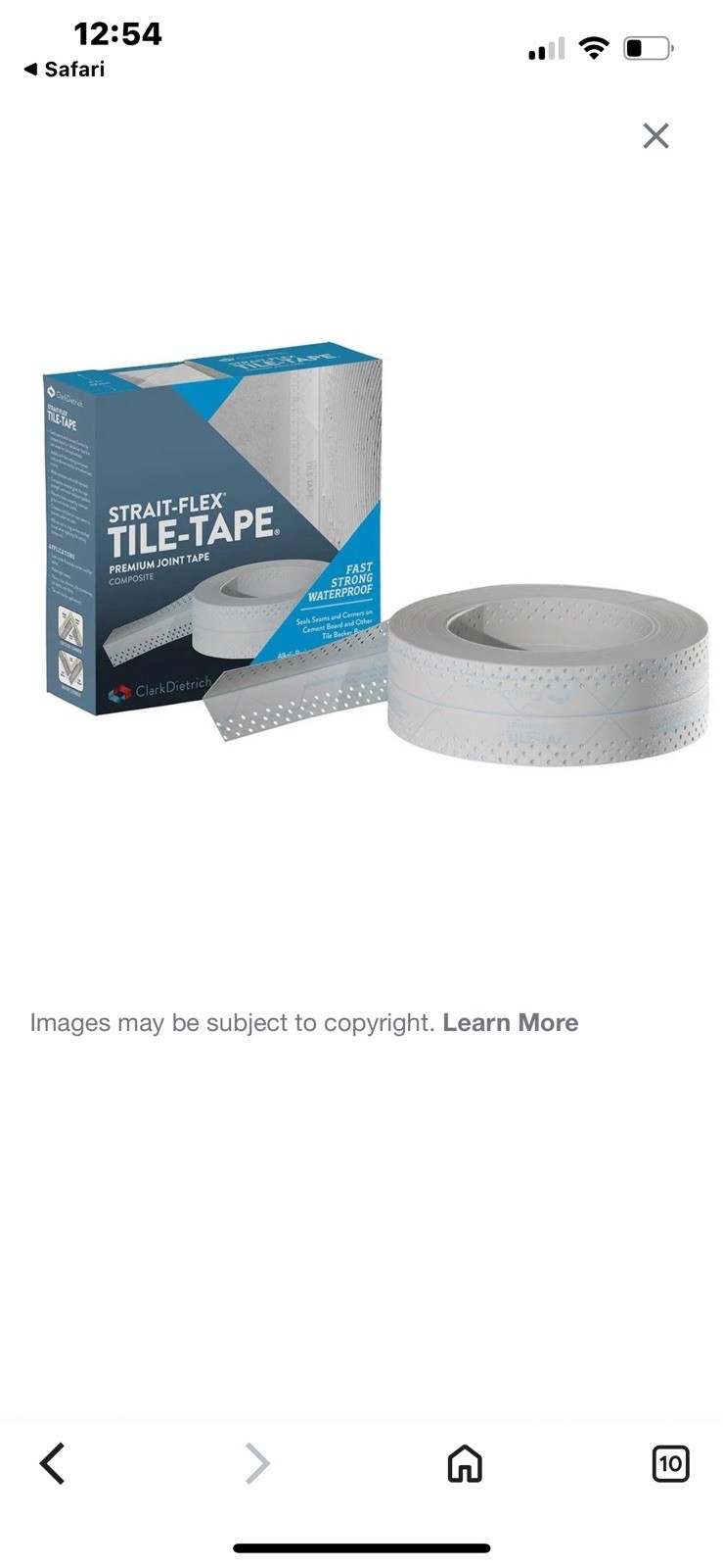 Straight flex tile tape