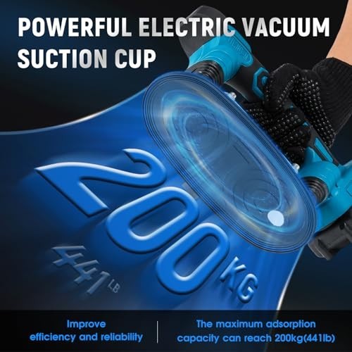 Tile Vibration Tool with Suction Cup – 220mm, 441lbs Capacity, 9 Speeds for Leve
