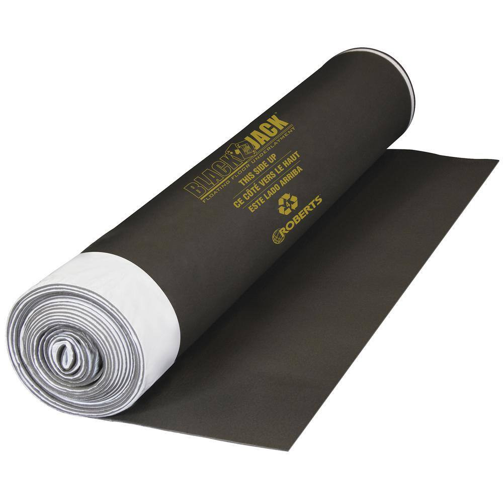 Black Jack 100 Sq. Ft. 28 Ft. X 43 In. X 2.5 Mm Premium 2-In-1 Underlayment for
