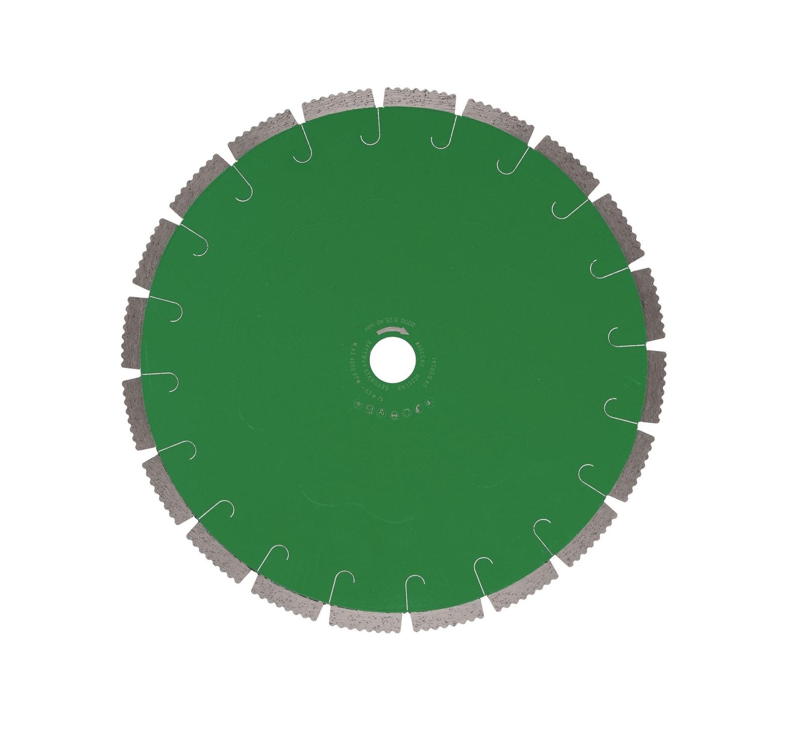 Segmented diamond blade 300mm for building materials Battipav standard