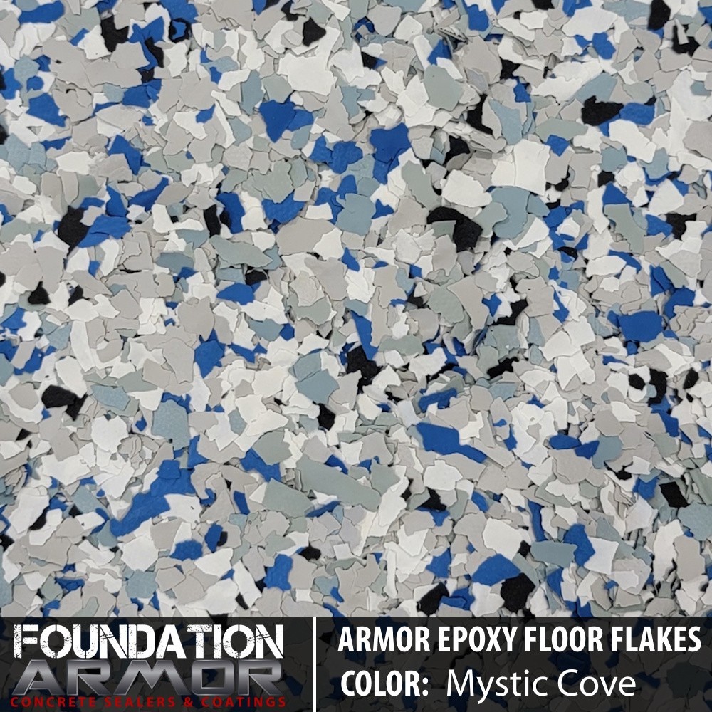 Armor Epoxy Floor Flakes – 40 LB – Mystic Cove