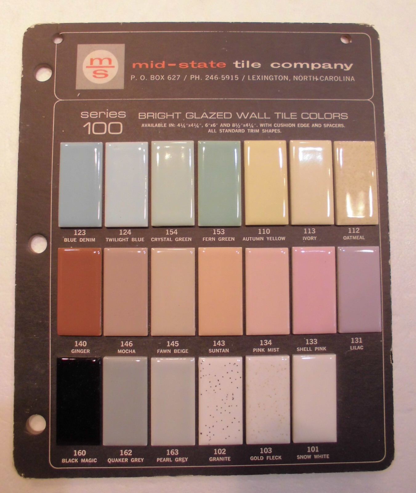 1 pc. Shell Pink: 4” X 6” Glossy Ceramic Cove Base Tile by Mid-State: Flat Top