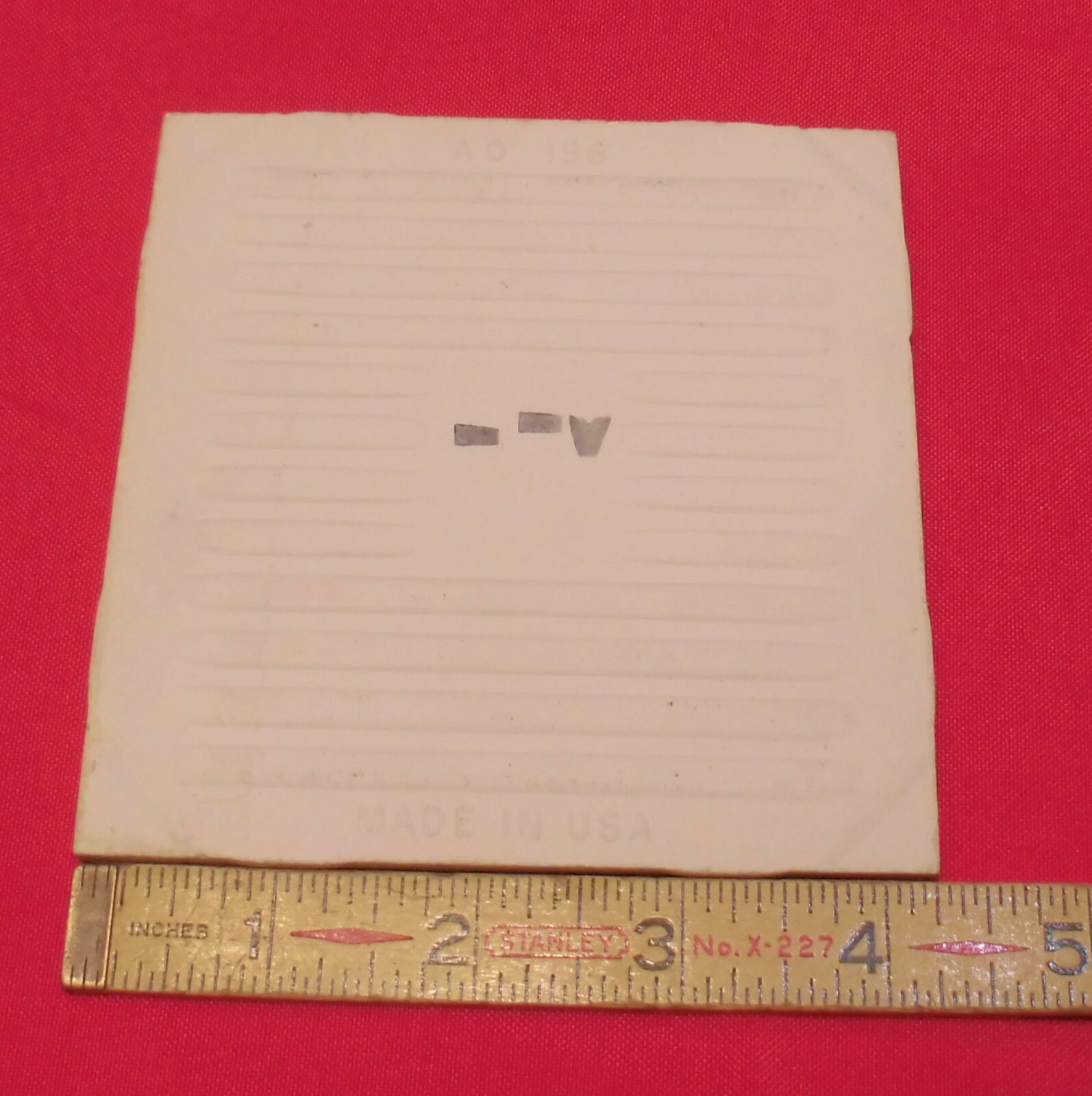 1 pc. *Avocado* Ceramic Tile Crystalline Glazed by American Olean 4-1/4″ NOS