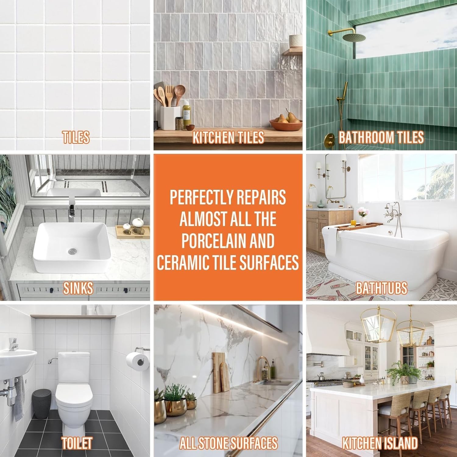 Super Strong Adhesion Tile Repair Kit – Restore Your Ceramic & Porcelain Tiles