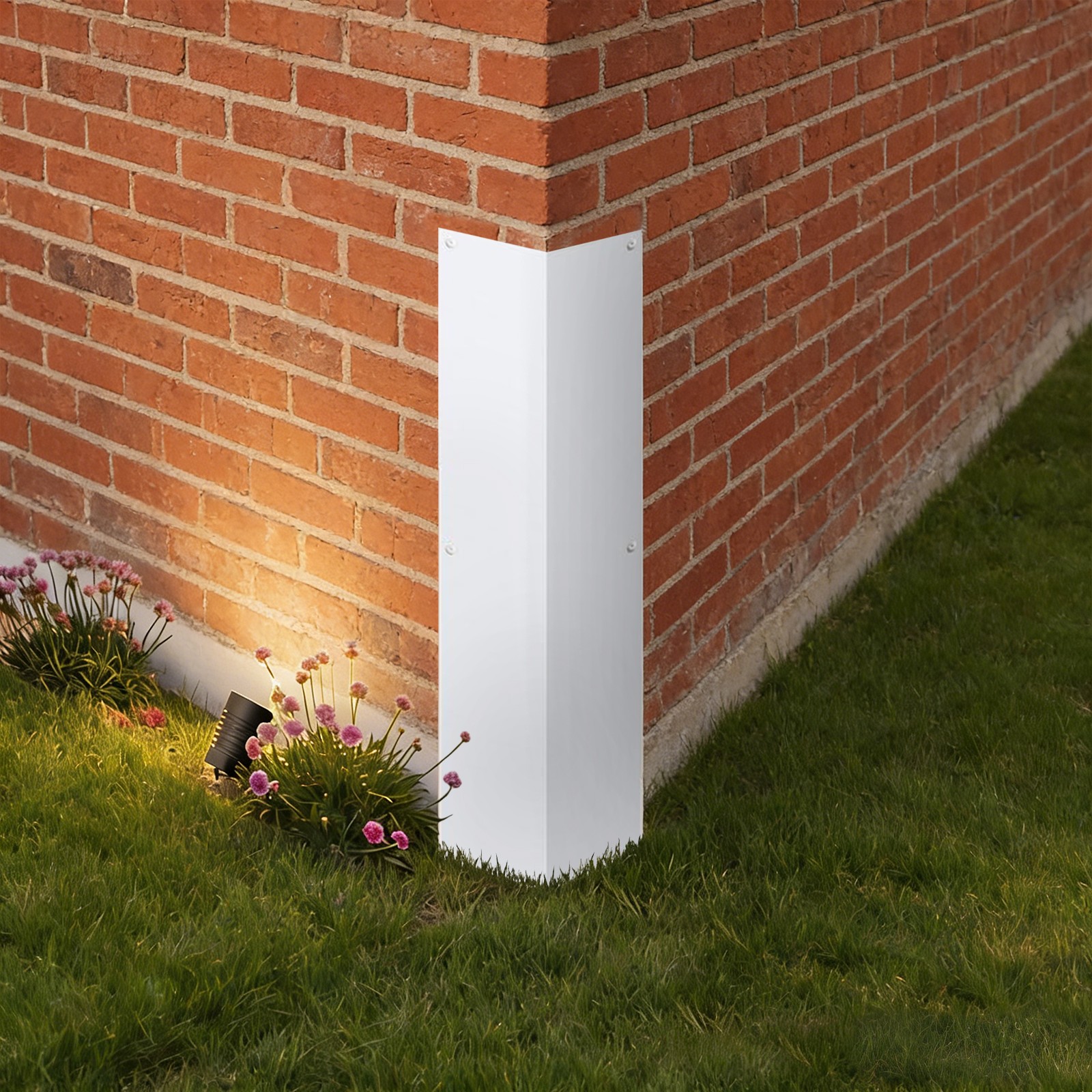 2 PCS 89° Angled Aluminum Exterior Wall Corner Guards 3-3/8″× 3-3/8″ x 15-3/4″