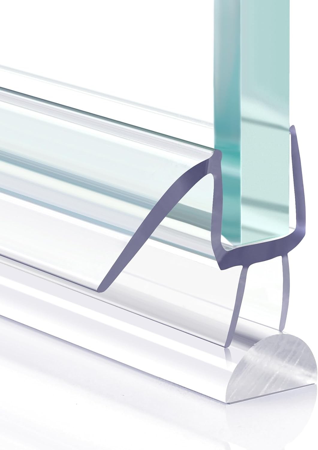 Shower Door Bottom Seal, 2 PCS 3/8″ x 36″ 2PCS Sweep-3/8, Clear