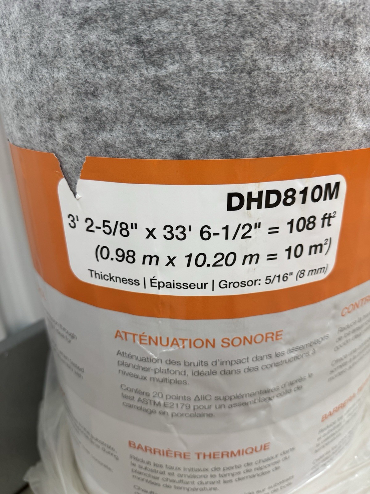 Schluter DHD810M Ditra Heat DUO Uncoupling Floor Membrane 108 Ft² Roll Underlay