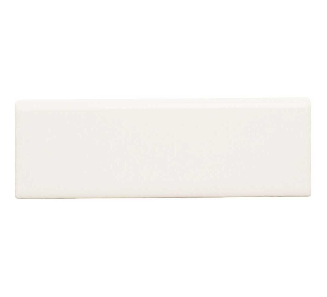 Daltile Restore Bright White 2″ x 6″ Glazed Ceramic Bullnose Trim Tile
