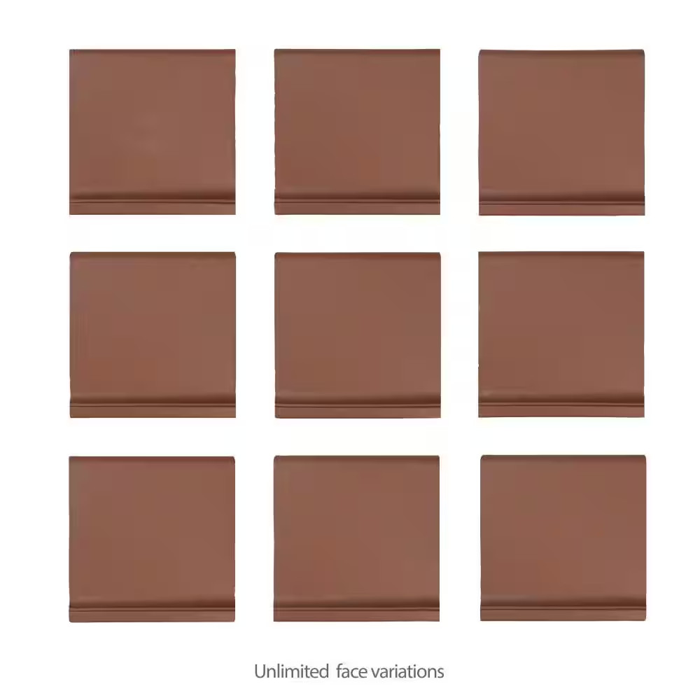 Quarry Cove Base Red II 5-7/8 In. X 5-7/8 In. Matte Ceramic Floor and Wall Tile