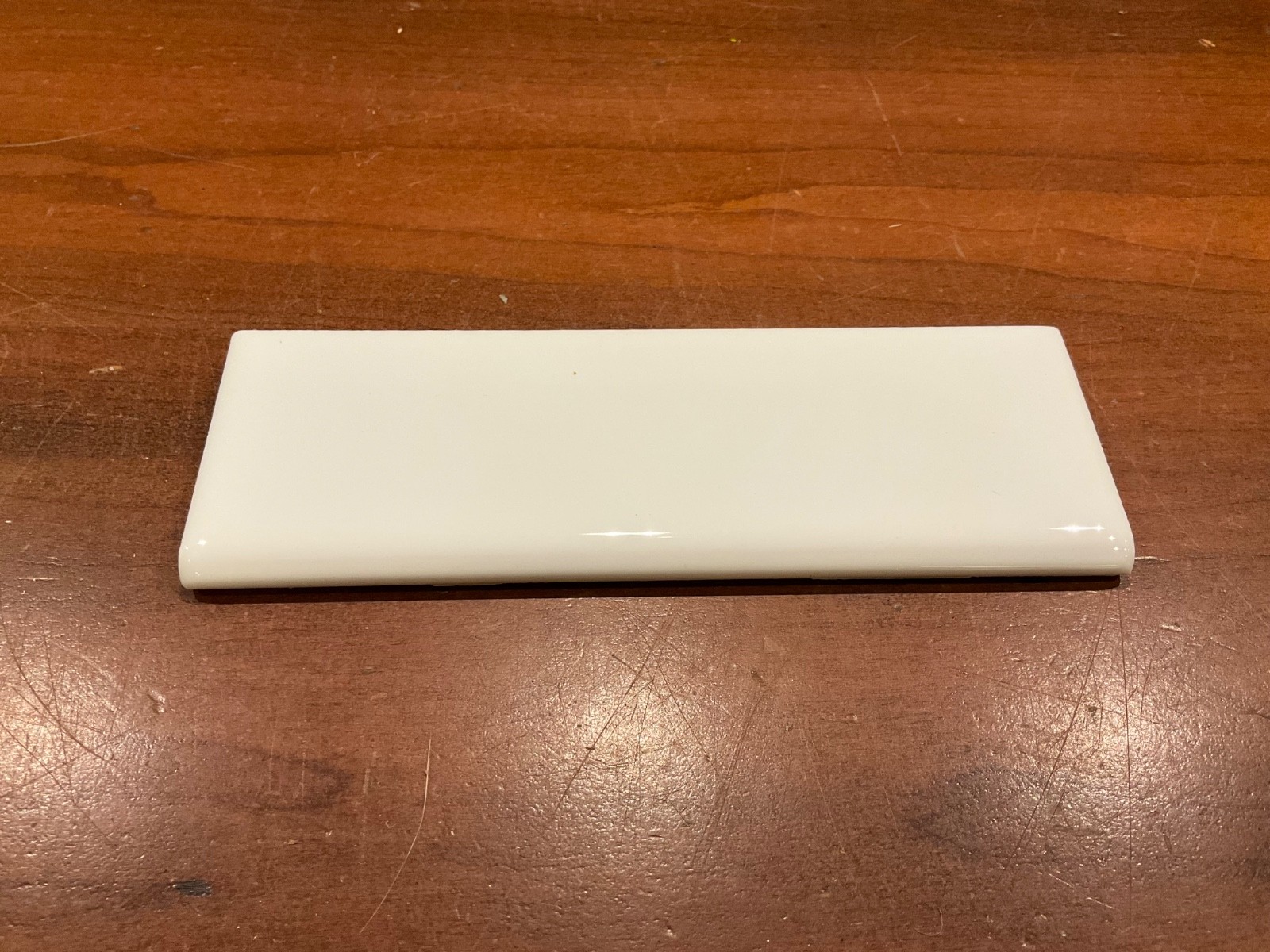 1 pc. RESTORE BRIGHT WHITE 2″ X 6″ Bullnose Ceramic Tiles by Daltile, New Stock