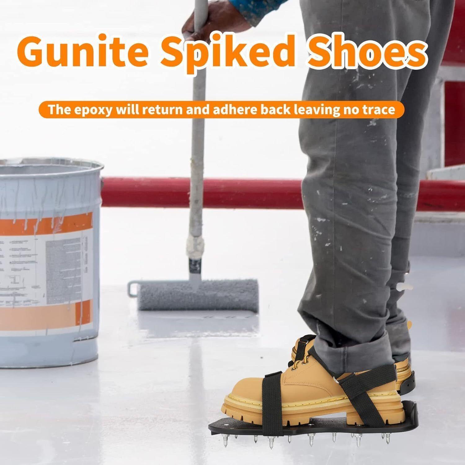 Epoxy Floor Spiked Shoes Fully Assembled Gunite Spiked Shoes with 3/4″ Short …