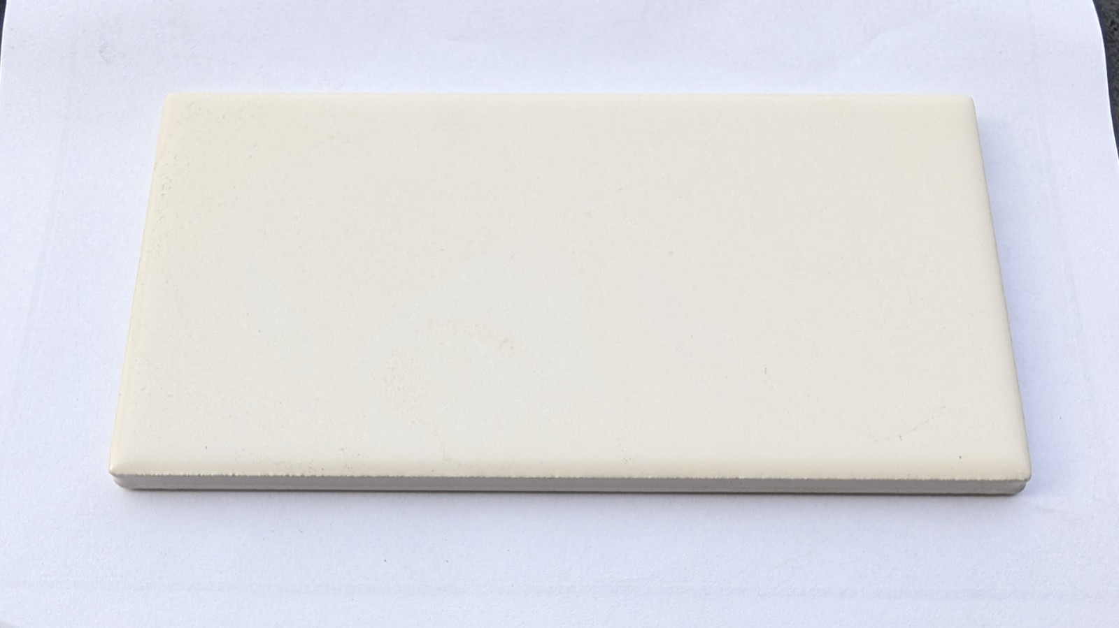4 pcs American Olean Matte Biscuit #92 Vintage Ceramic Tile Subway 3″x 6″