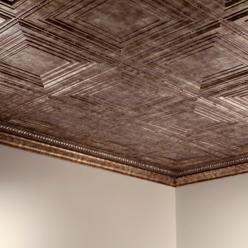 Fasade – 2ft x 4ft Traditional Style #3 Glue Up Ceiling Tile/Panel (5 Pack)