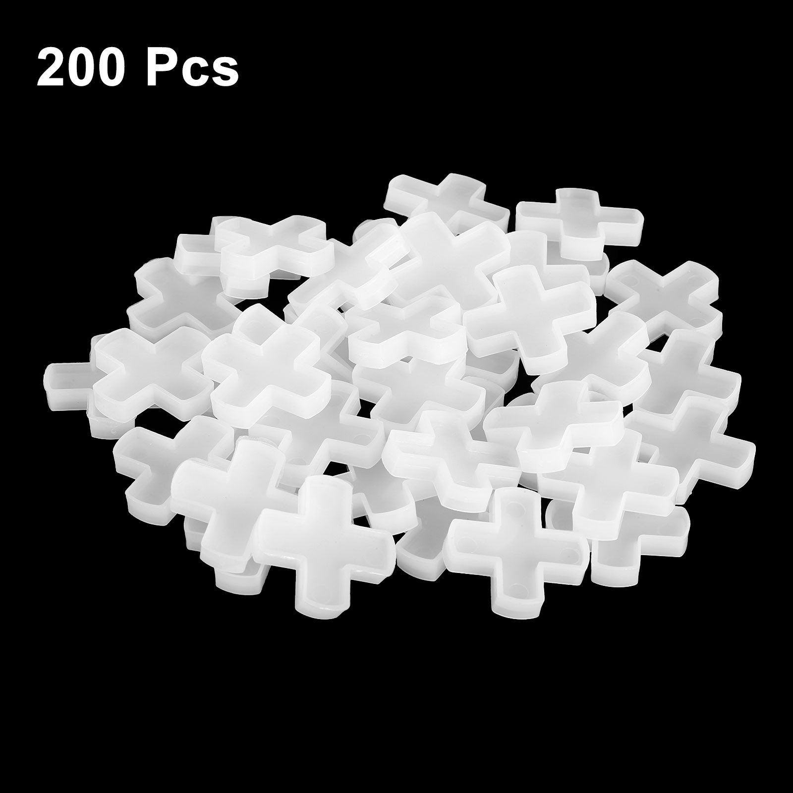 200Pcs Tile Spacers 10mm 3/8″ Cross Shape Wall Floor Tile Spacer White
