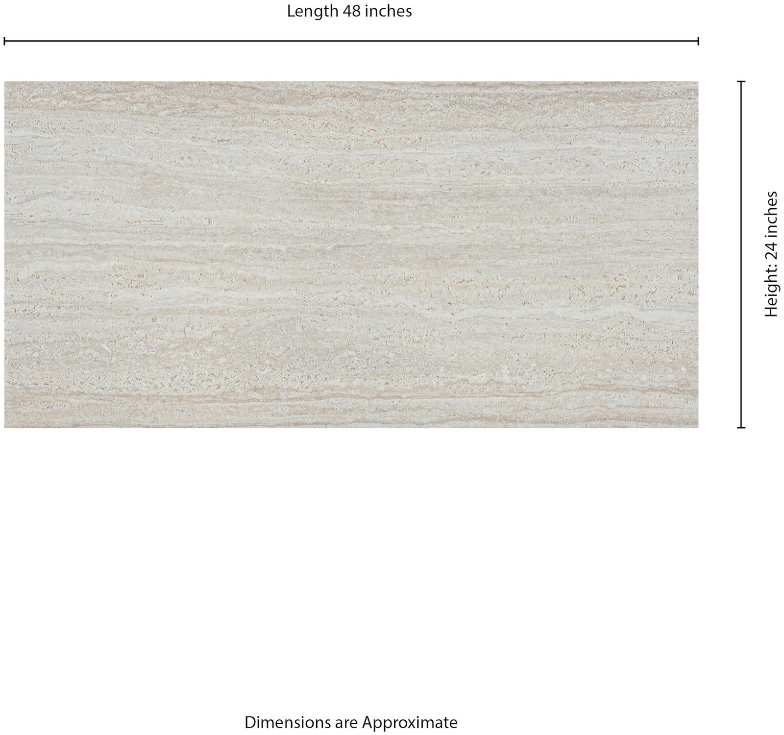 Ackland AKLNPROS24X48M-EA Rosano 24″ x 48″ Rectangle Exterior – Lucera