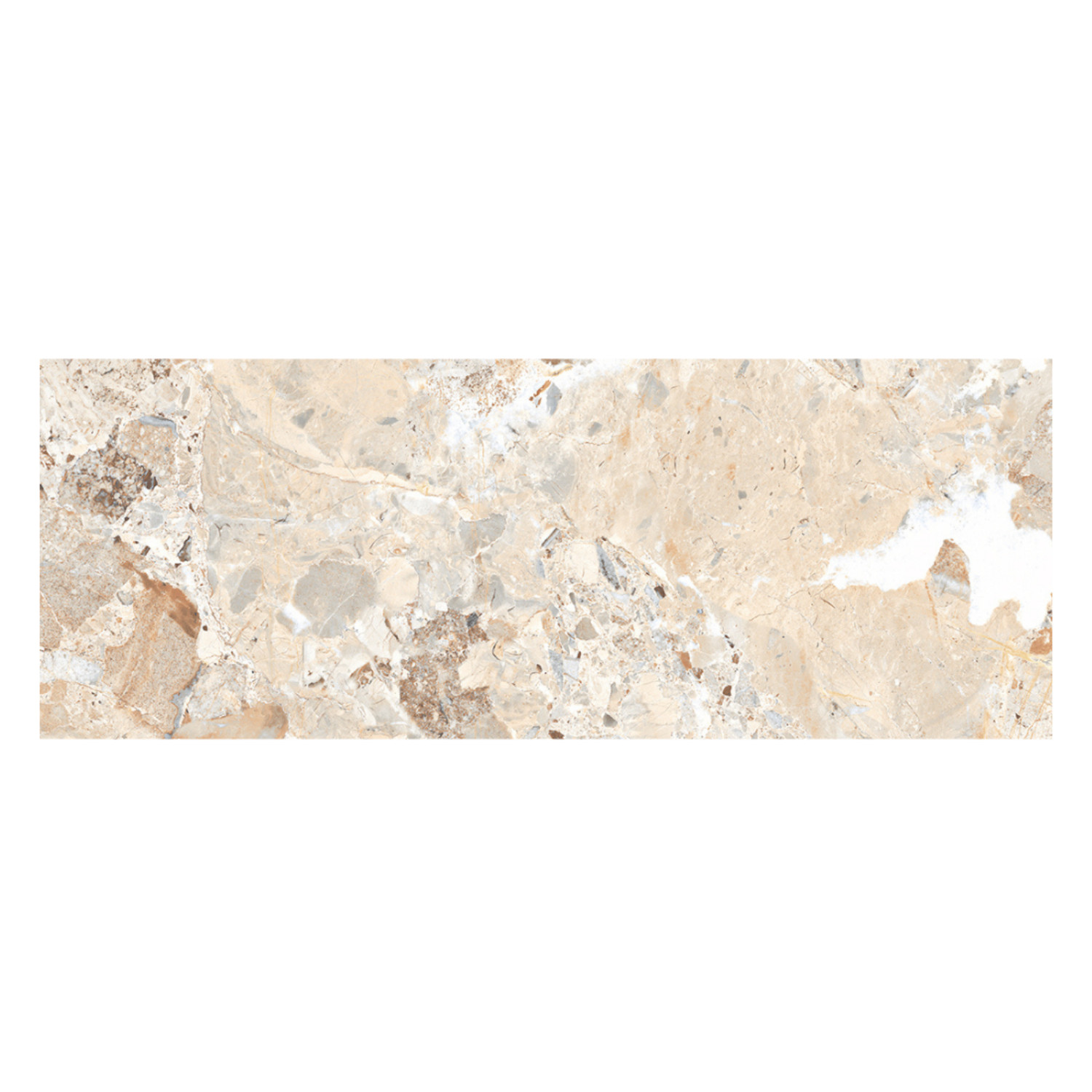 My Luxury Flooring MK GLOSSY Quantic Crema Porcelain Tiles – 24×48 In Warm Tile