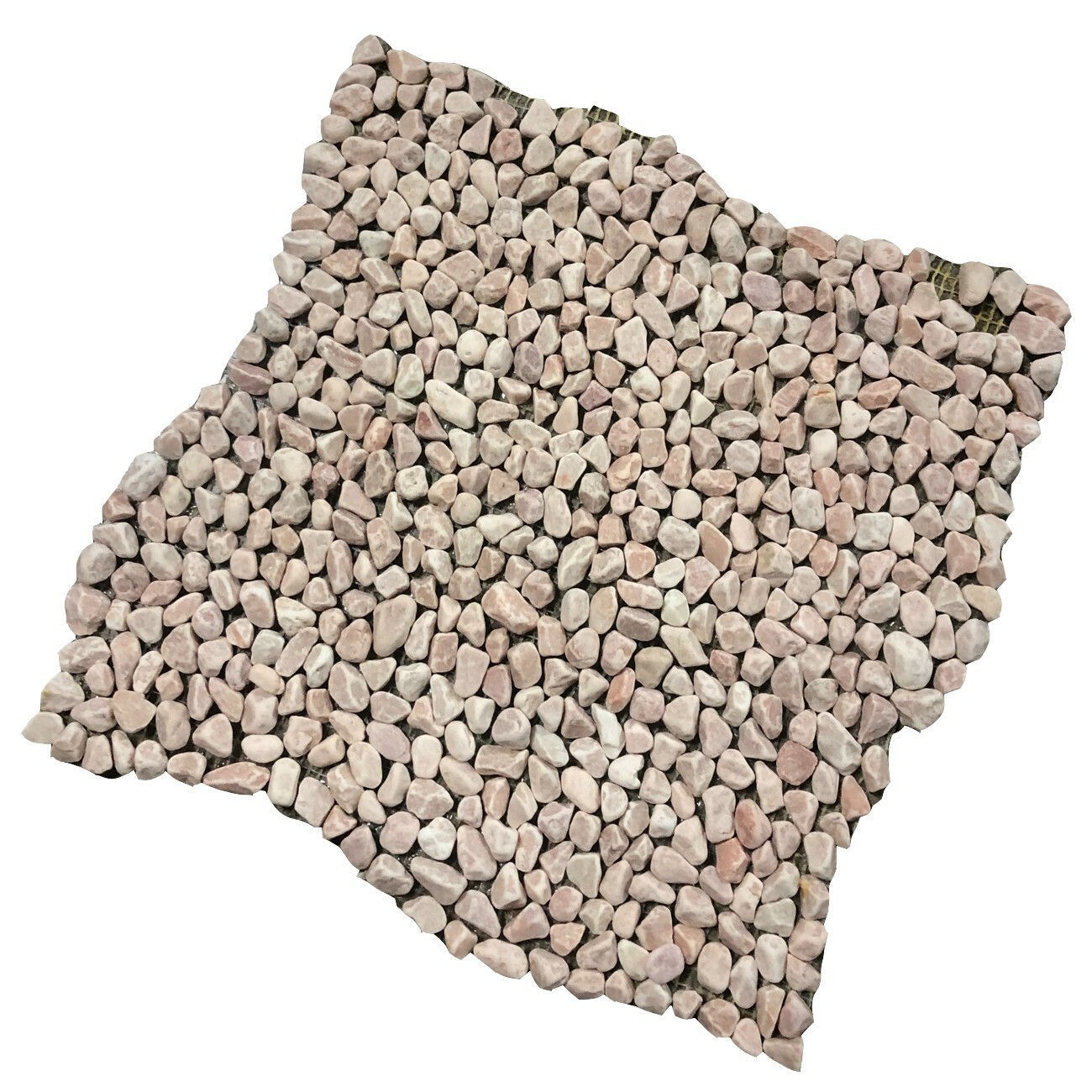12×12 Tile Pink Micro Pebble Shower Stone Pathway (100 Square Feet) T-18
