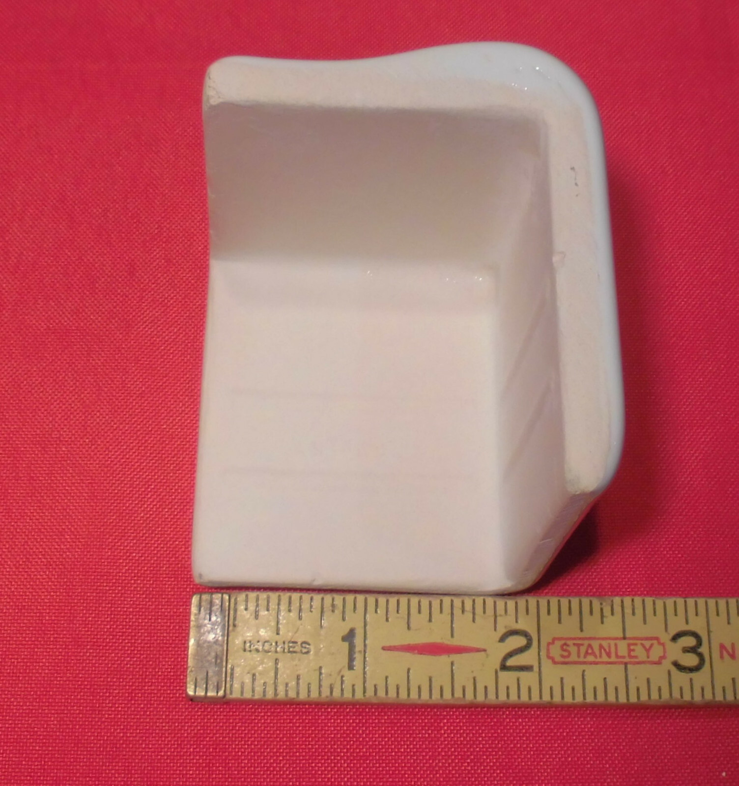 1 pc. #SL10 Gloss White: V Cap Corner Ceramic Trim Tile, Countertop Edging, A O