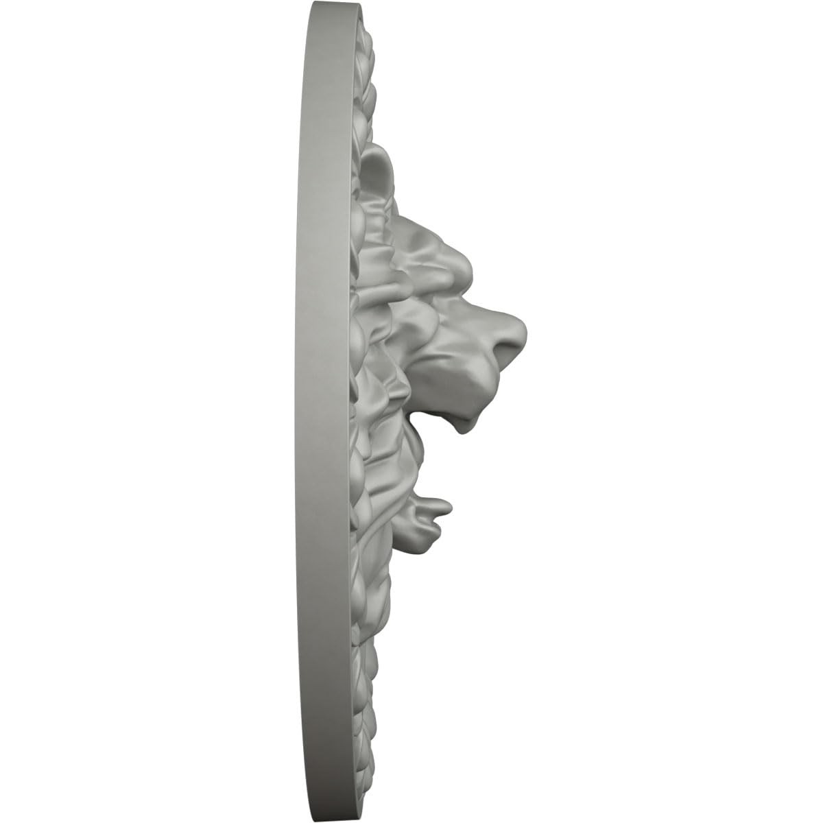 Primed ROS08X08LI Lion Rosette Decorative Applique Hardware 7 3/4×2 Inch
