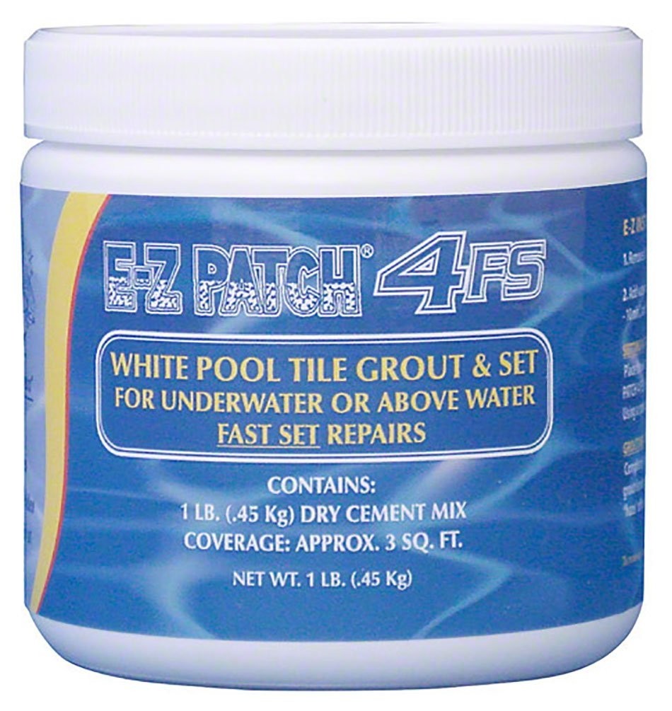 Compact Waterproof Fast-Setting White Grout for Pool and Tile Repairs – 16 Ounce