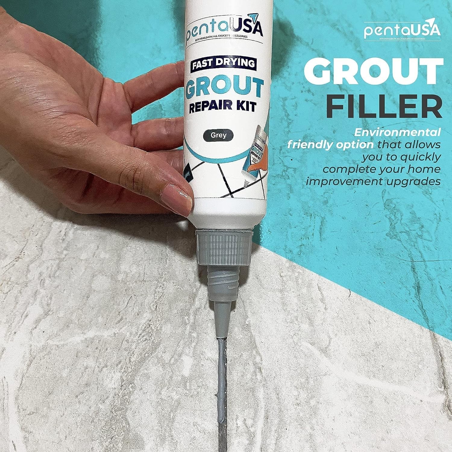 Tile Grout Repair Kit – Premixed Acrylic Sanded Grout for Bathroom,Shower&Kit…
