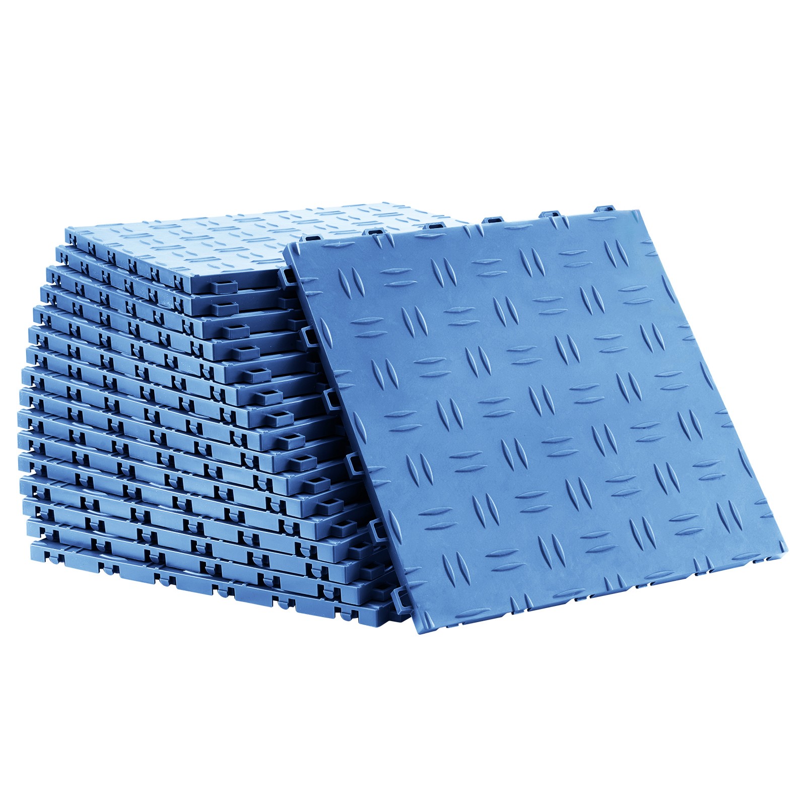 Uimoso Interlocking Garage Floor Tiles 12×12 in, 50-Pack, Blue